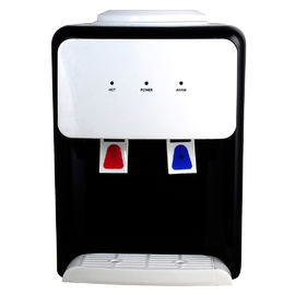 Mini distributeur de bureau d'eau du robinet noir et blanc de poussée avec le plein logement du plastique pp